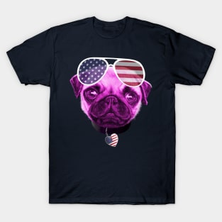 Pug Independence Day 4th July Party T-Shirt